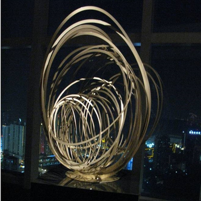 Large Size Stainless Steel Home Decor Sculptures High Class Luxury Style