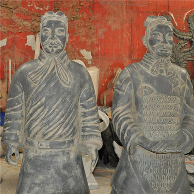 Terracotta Warriors Outdoor Garden Sculptures Fiberglass Life Size Painted