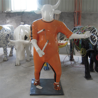 Metal Large Outdoor Cow Bull Statue Garden Animal Cattle Sculptures