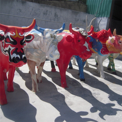 Metal Large Outdoor Cow Bull Statue Garden Animal Cattle Sculptures