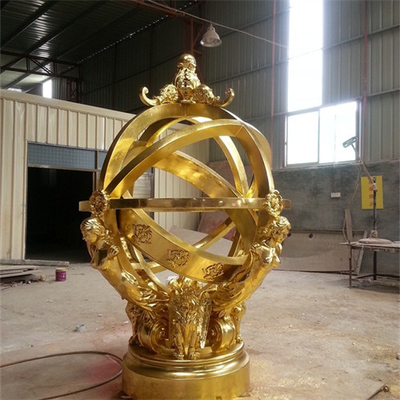 Celestial Globe Armillary Sphere Sculpture Decorative Metal Ball Garden Sculpture