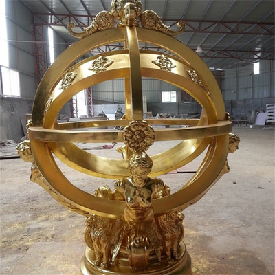 Celestial Globe Armillary Sphere Sculpture Decorative Metal Ball Garden Sculpture