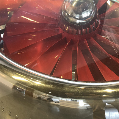 Engine Modeling Sculpture Furniture Art Mirror Surface Round Stainless Steel Table
