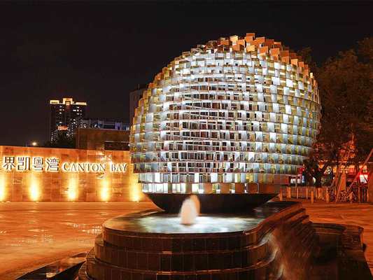 Egg Large Outdoor Stainless Steel Sculptures Customized For District Entrance
