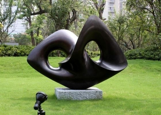 Hotel Customized Outdoor Stainless Steel Abstract Ribbon Metal Sculpture