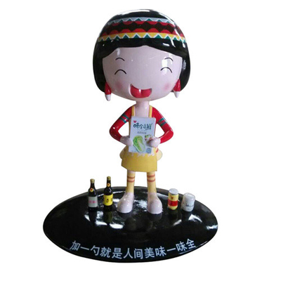 Brand Image Custom Fiberglass Sculptures Indoor Decorative Doll Toy Figurine